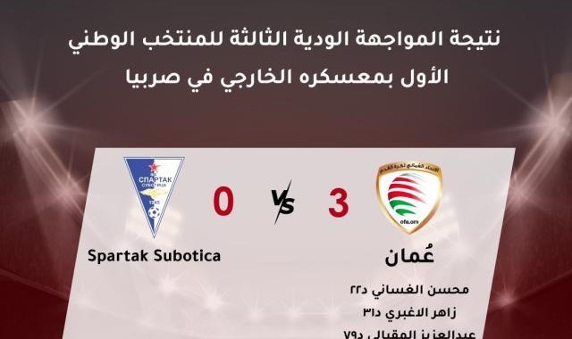 阿曼队3比0取胜塞尔维亚球队 热身豪取三连胜